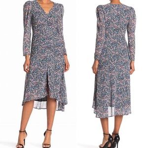 ASTR the label 🌸 Hi-Lo Ruched Front Midi Dress